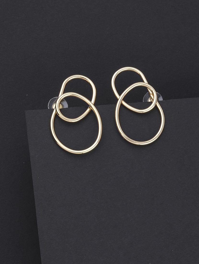 gold metal studs earring - 16979433 - Standard Image - 2