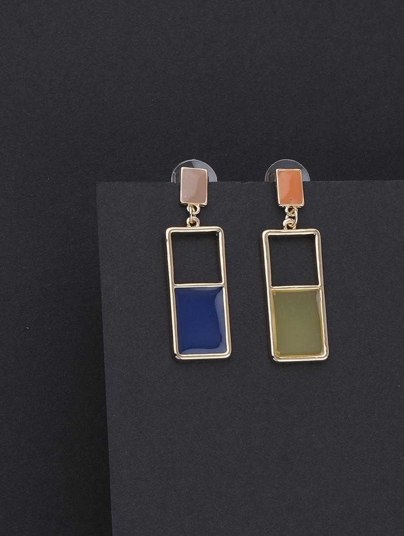 multi colored metal drop earring - 16979446 - Standard Image - 2