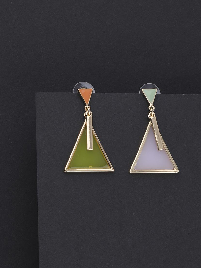 multi colored metal drop earring - 16979447 - Standard Image - 2