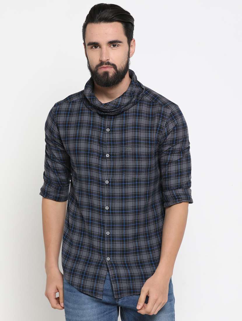 mens checks casual shirt