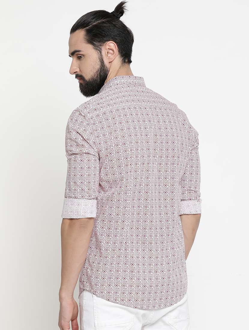 mens geometric casual shirt - 16980219 -  Standard Image - 2