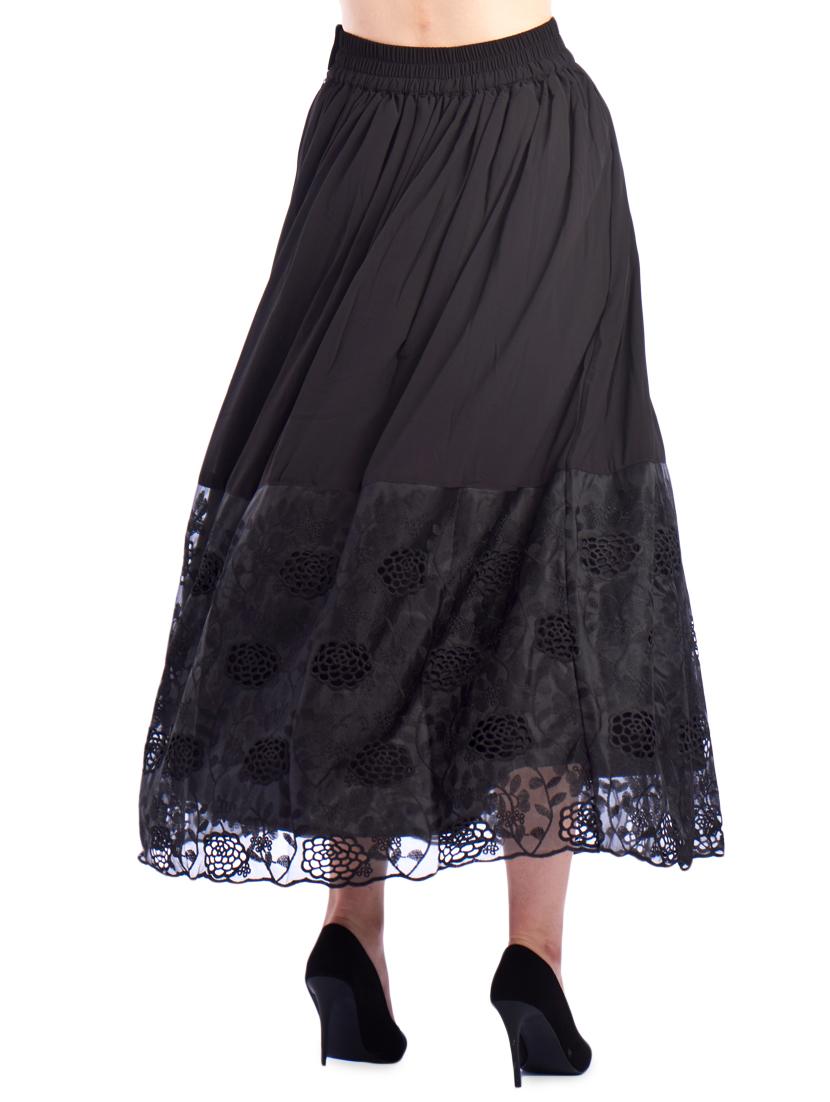 laced hem flared skirt - 16981289 - Standard Image - 2
