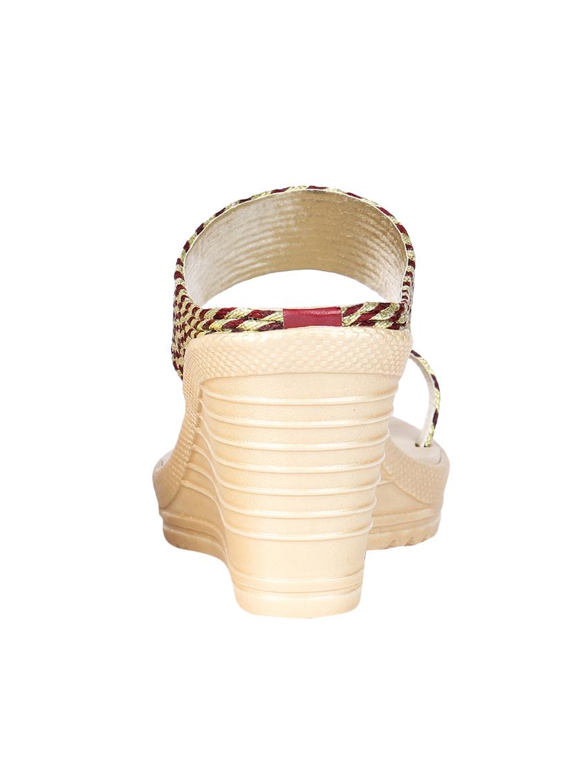 brown one toe wedges - 16981329 - Standard Image - 2