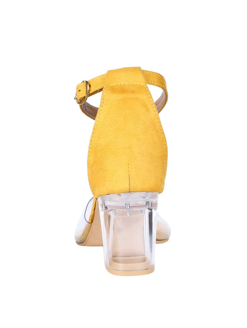 yellow ankle strap sandals - 16981337 - Standard Image - 2