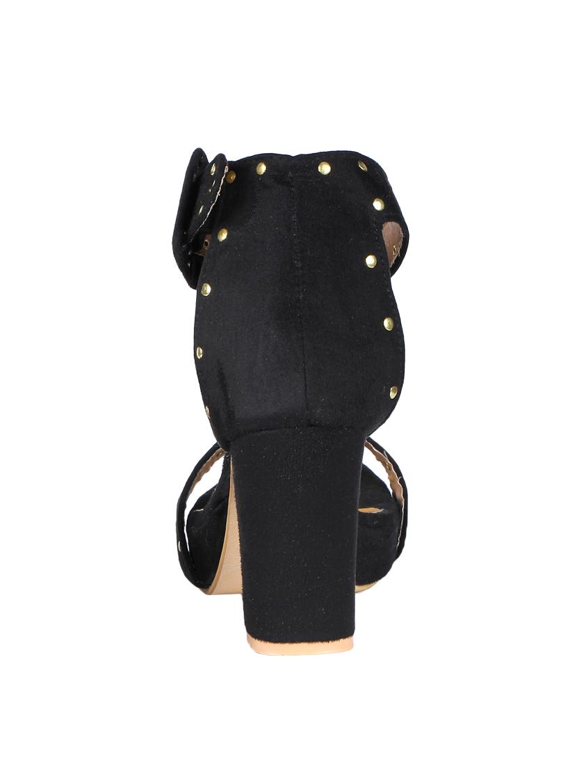 black ankle strap sandals - 16981350 - Standard Image - 2