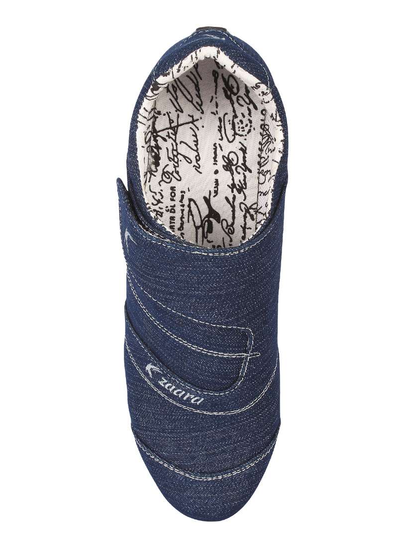 navy fabric slip on shoes - 16981910 -  Standard Image - 2