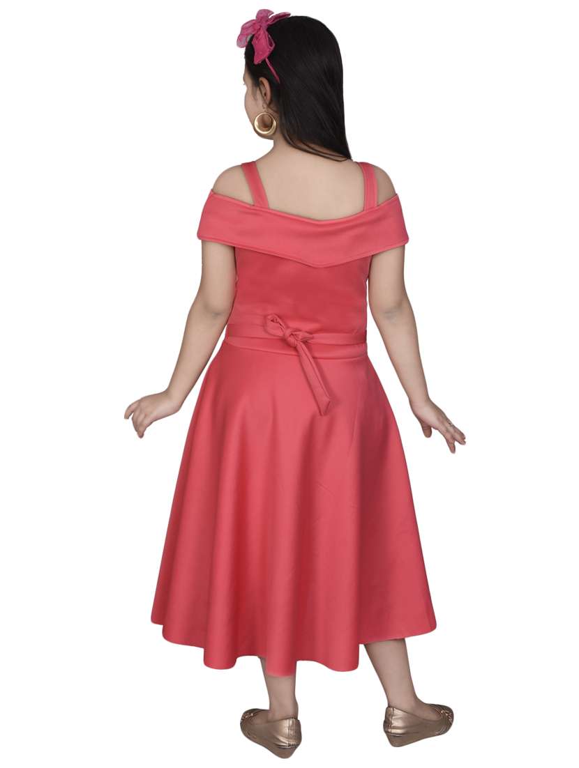 orange cotton blend frock - 16988384 - Standard Image - 2