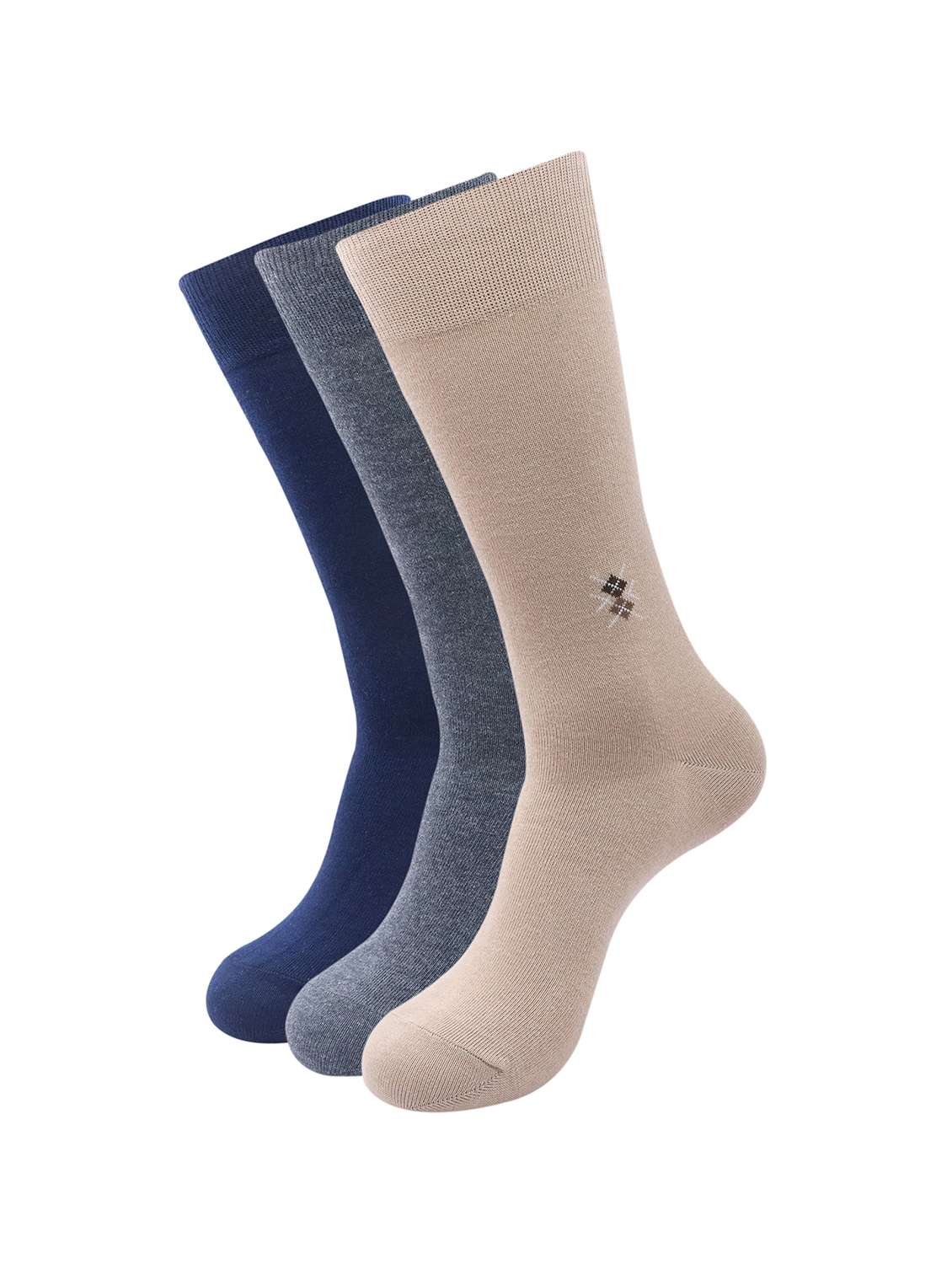 men pack of 3 solid above ankle length sock