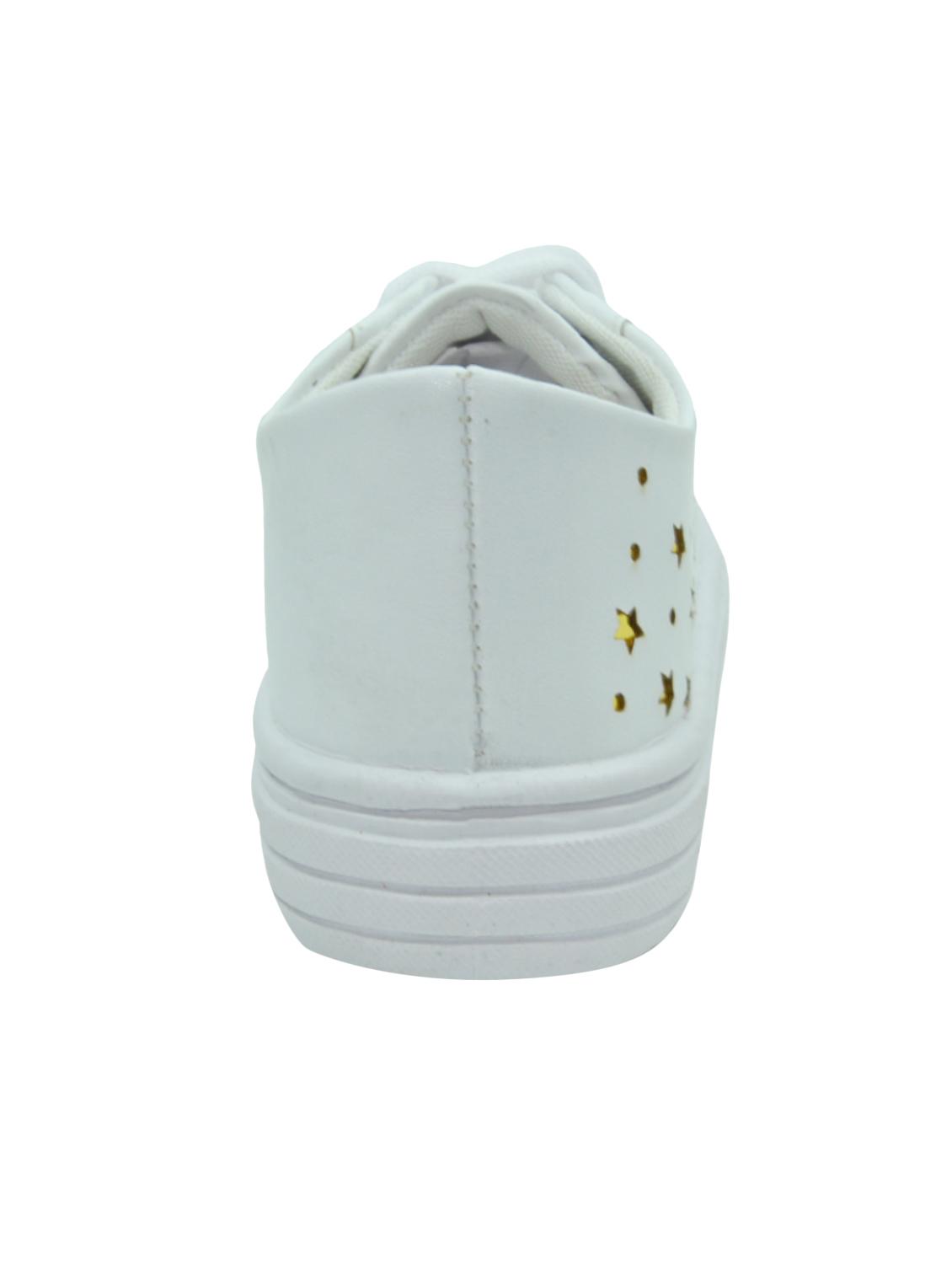 white lace up sneaker - 16989236 - Standard Image - 2