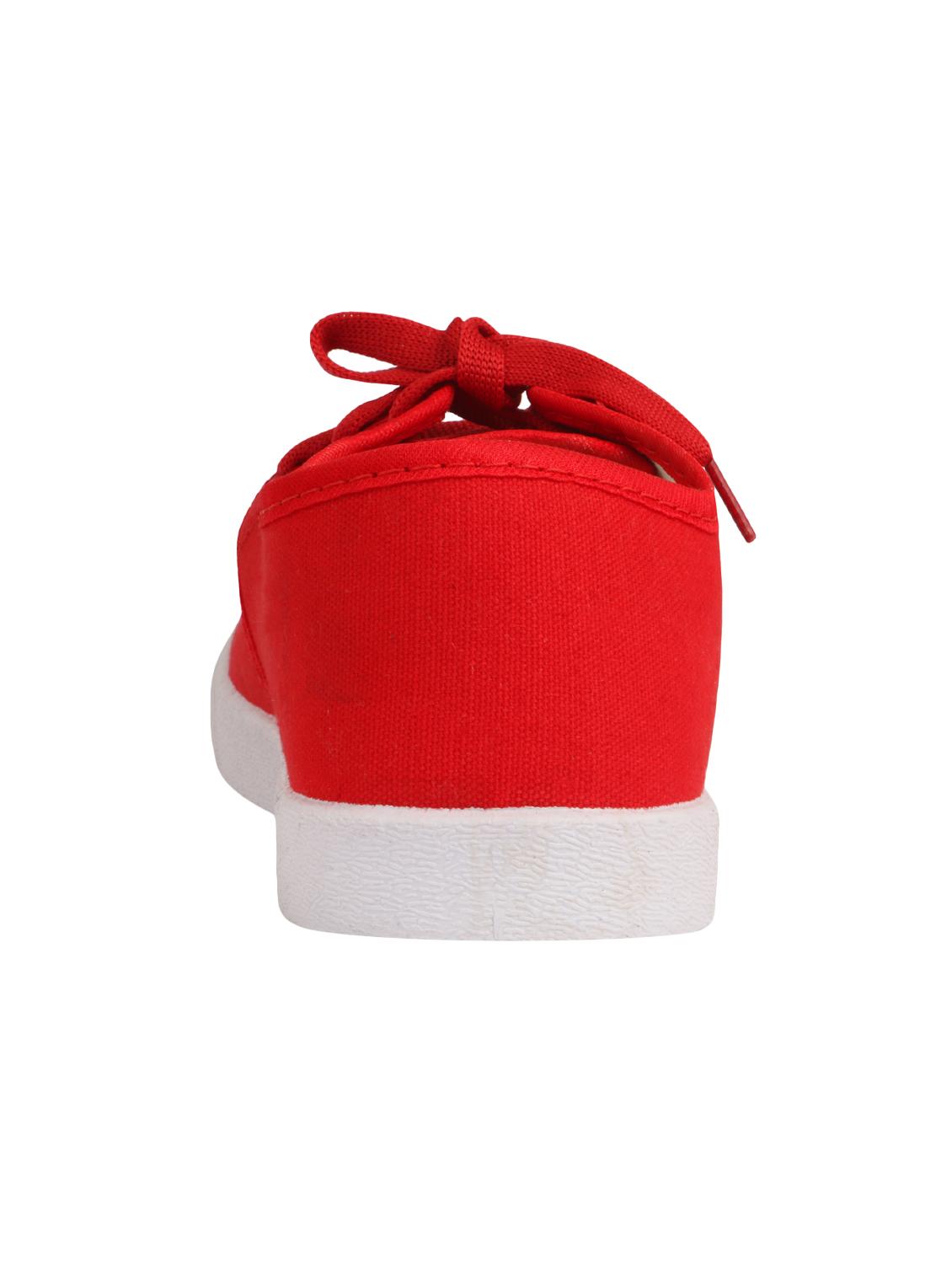 red canvas sport shoes - 16989316 - Standard Image - 2