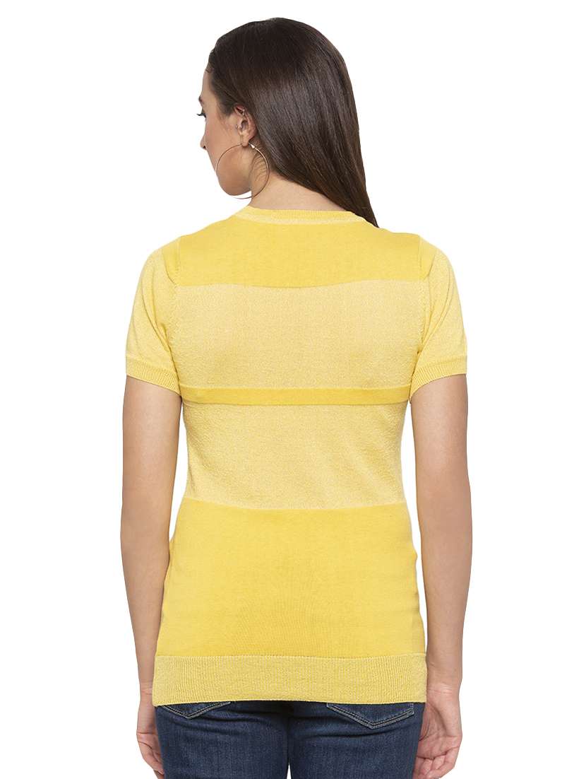 women's straight round neck top - 16989878 - Standard Image - 2