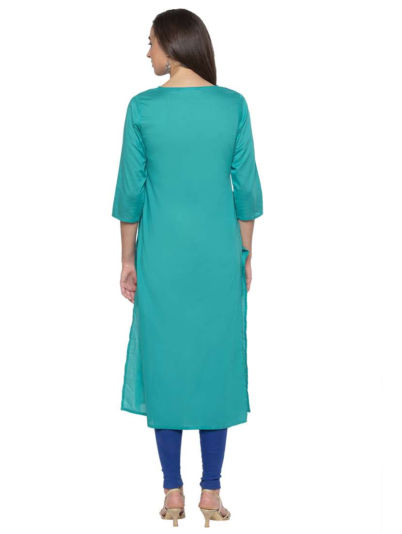 women's straight kurta - 16989985 -  Standard Image - 2