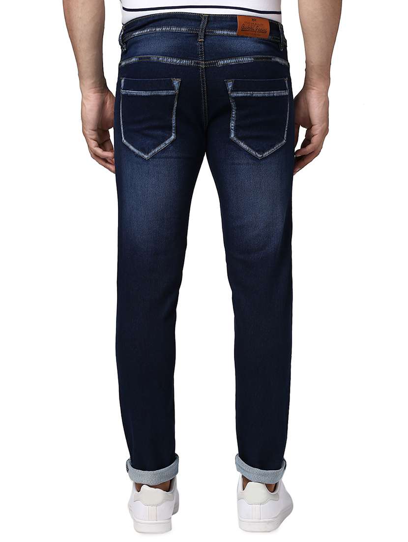 mens slim fit plain jeans - 16990428 - Standard Image - 2
