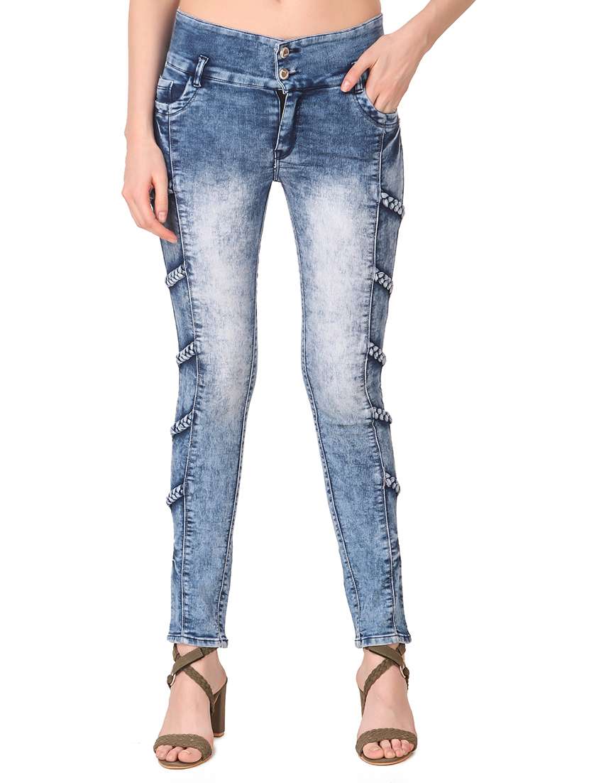 women's plain slim fit jeans