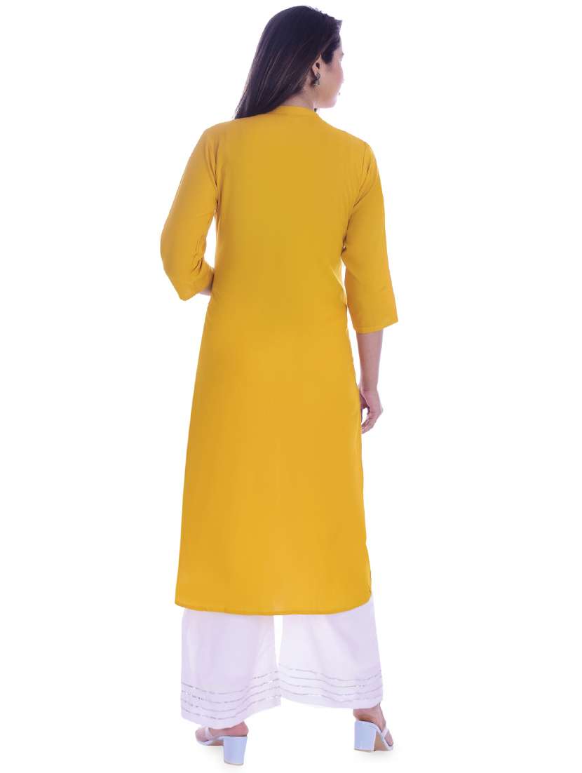 embroidered straight kurta - 16993484 -  Standard Image - 2