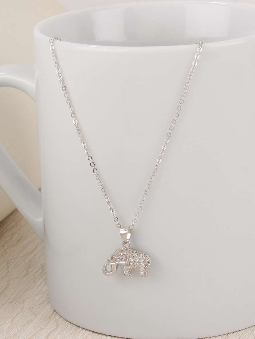 silver metal pendant