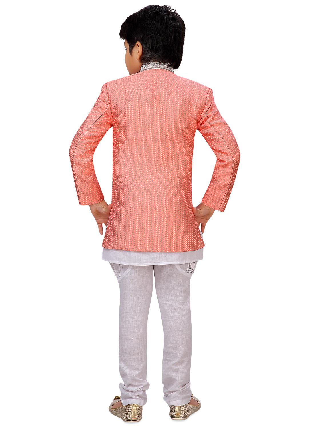 pink silk kurta set - 16998208 - Standard Image - 2