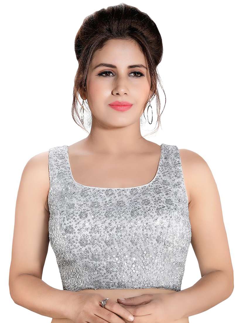 back detail embroidered blouse