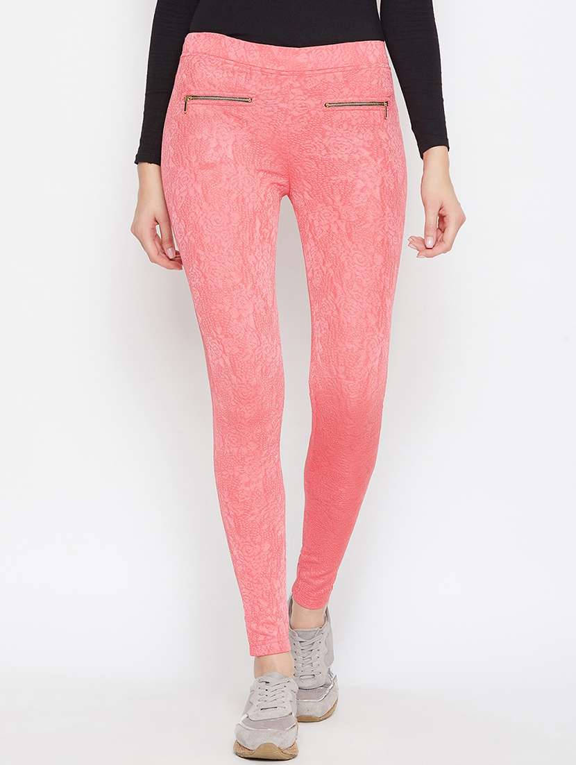 mid rise floral jegging