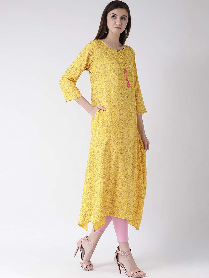 women's asymmetric kurta - 17000460 -  Standard Image - 2