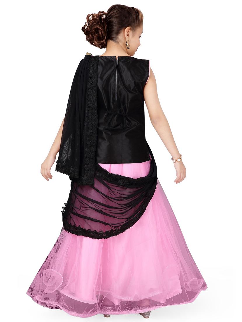 black net lehenga choli - 17000574 - Standard Image - 2