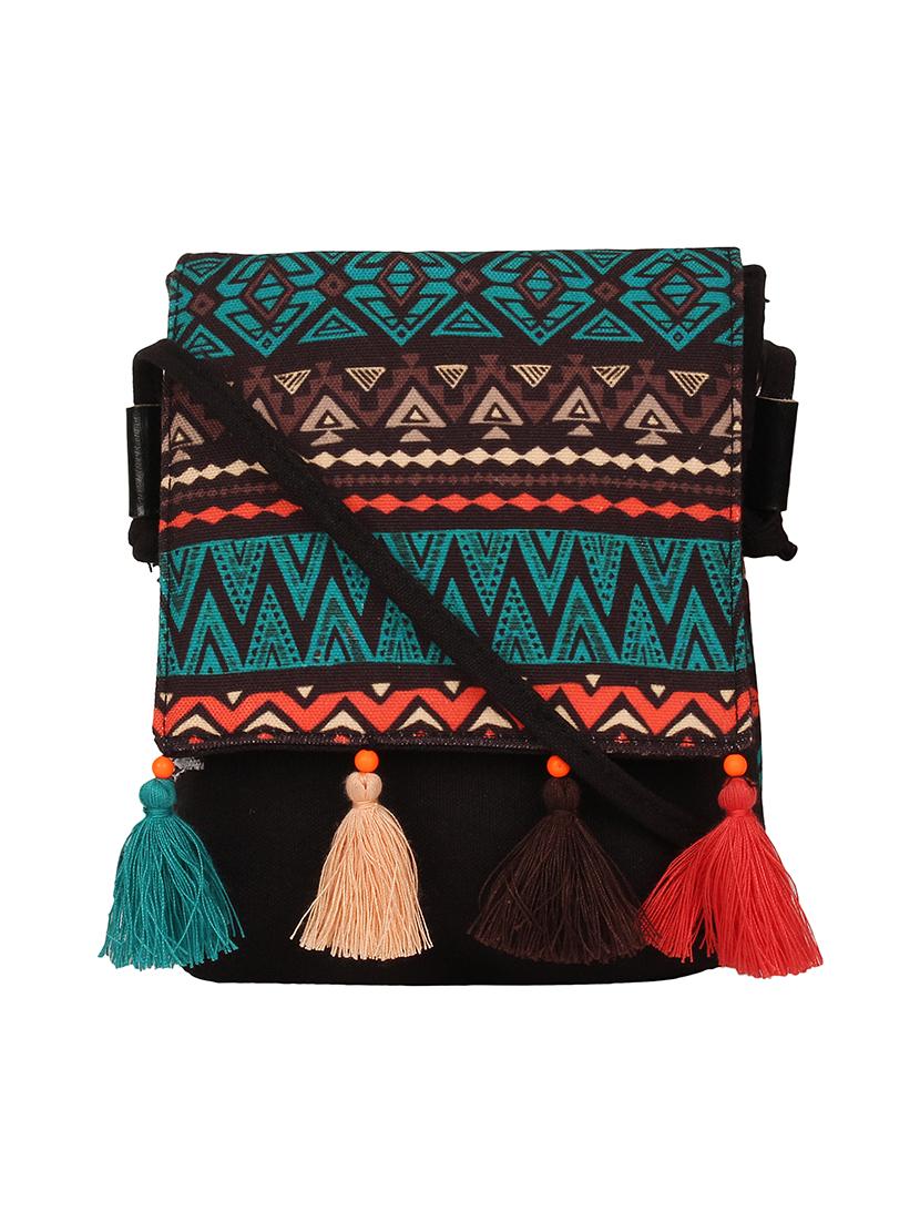 green canvas sling bag - 17001747 - Zoom Image - 0