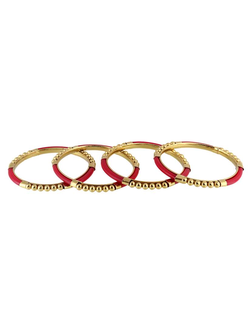 red gold plated bangles