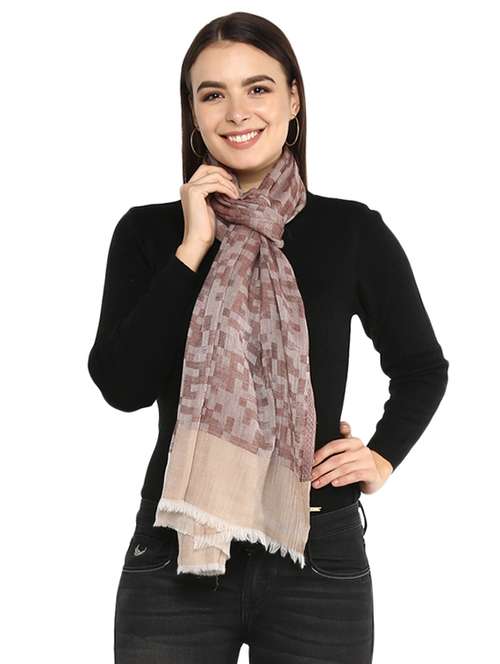 beige wool stole - 17006675 -  Standard Image - 0