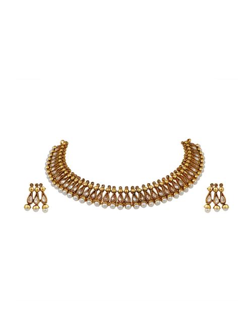 gold plated choker necklace - 17008864 -  Standard Image - 0