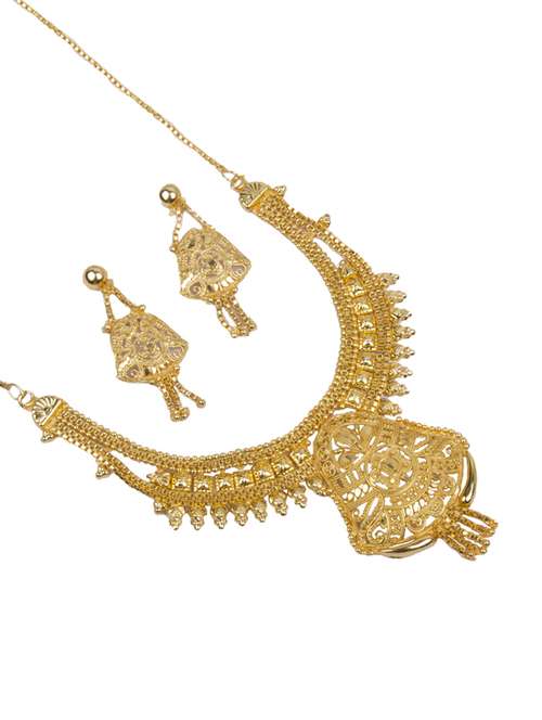 gold plated bridal necklace - 17008911 - Standard Image - 0