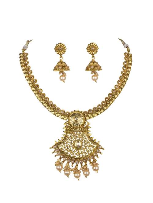gold plated choker necklace - 17008930 -  Standard Image - 0