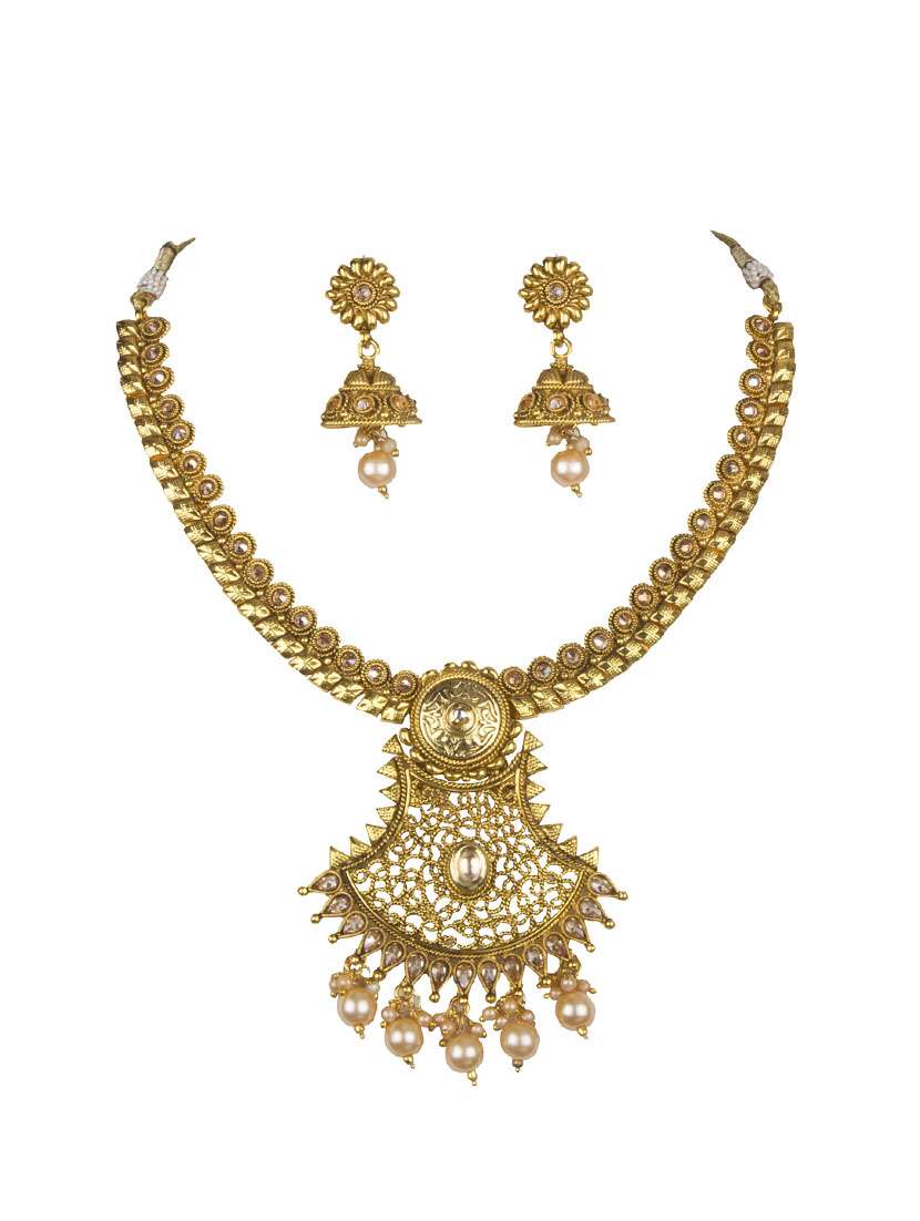 gold plated choker necklace - 17008930 -  Zoom Image - 0