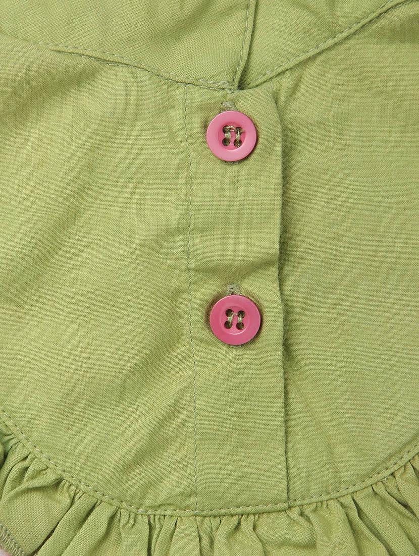 girls collared short sleeves frock - 17009084 - Standard Image - 2