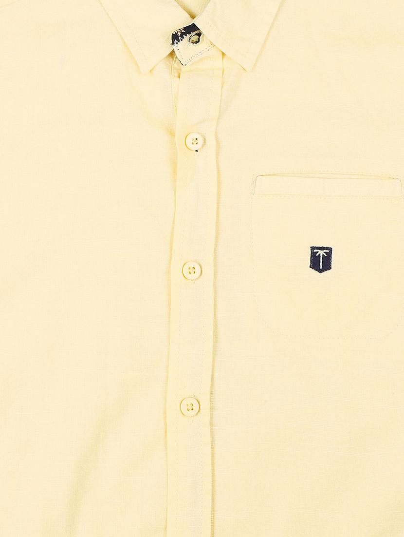 yellow cotton shirt - 17009226 - Standard Image - 2