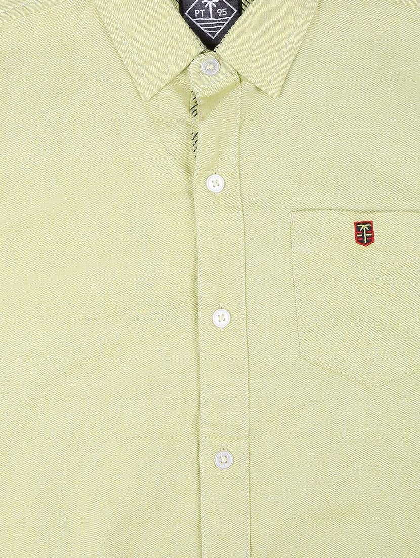 green cotton shirt - 17009281 - Standard Image - 2