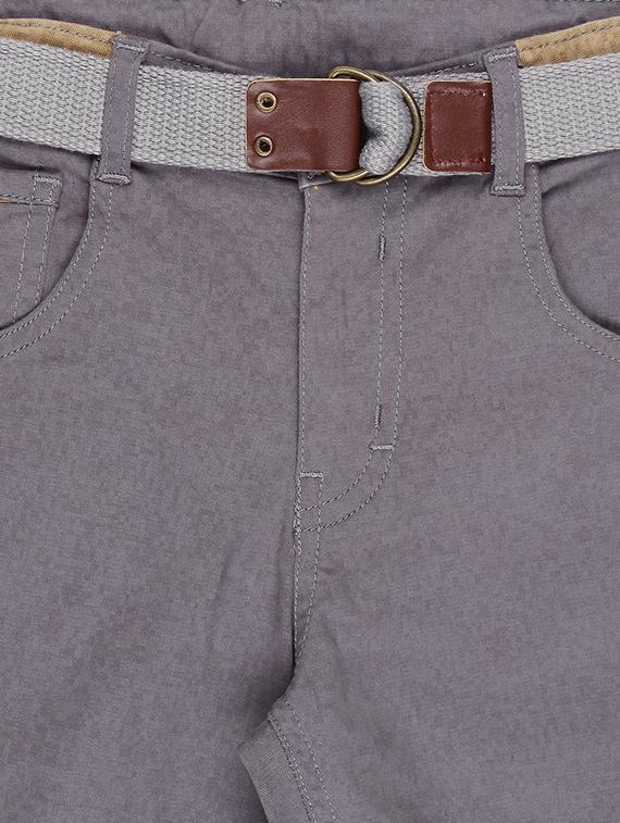 grey cotton blend three fourth - 17009628 - Standard Image - 2
