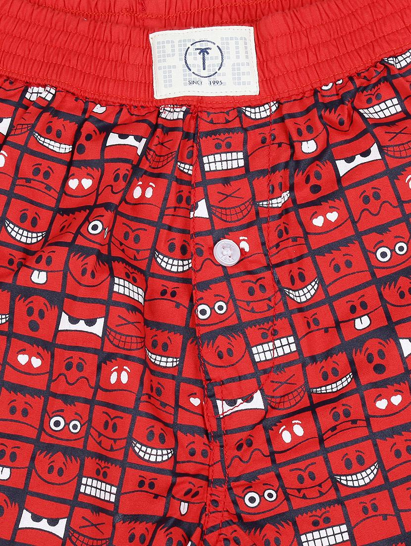 red cotton blend shorts - 17009651 - Standard Image - 2
