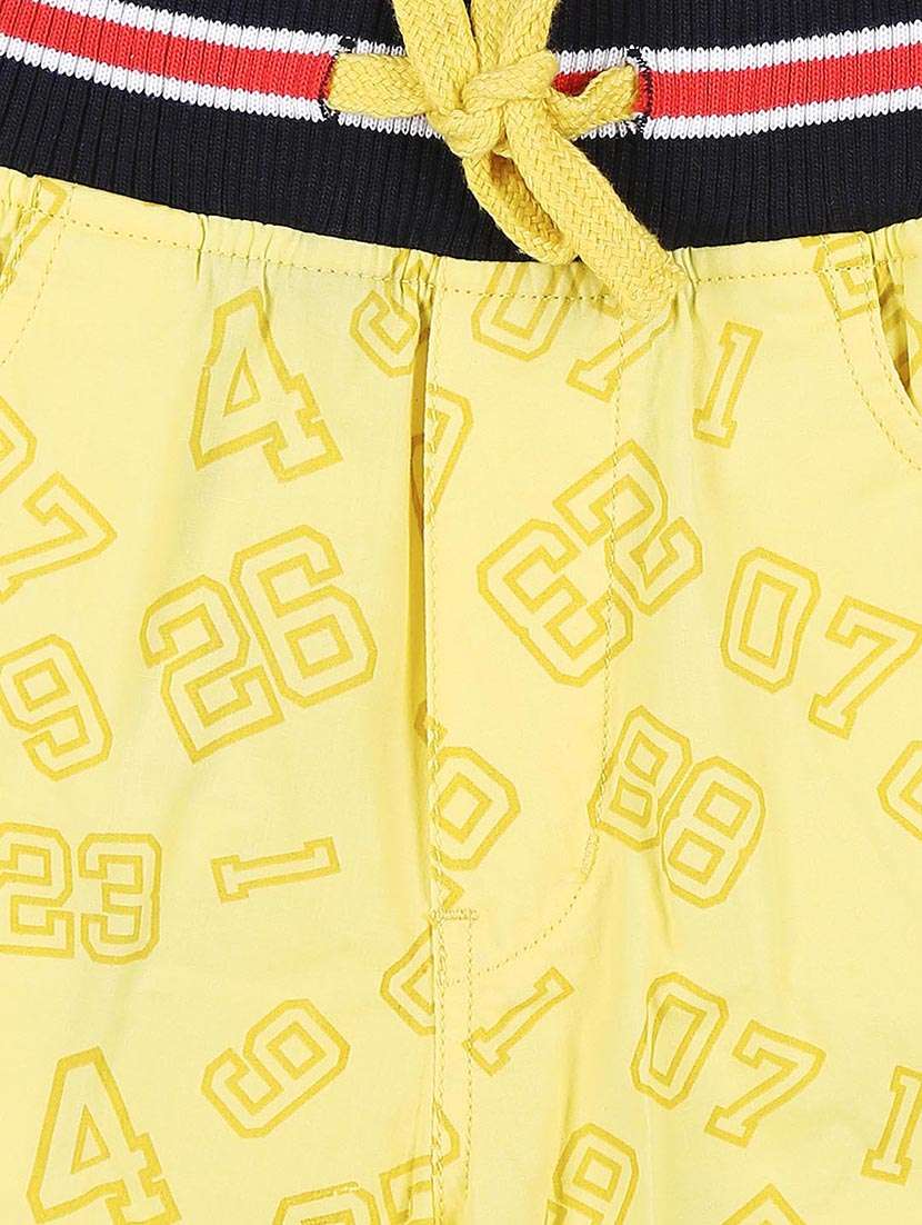 yellow cotton blend shorts - 17009721 - Standard Image - 2