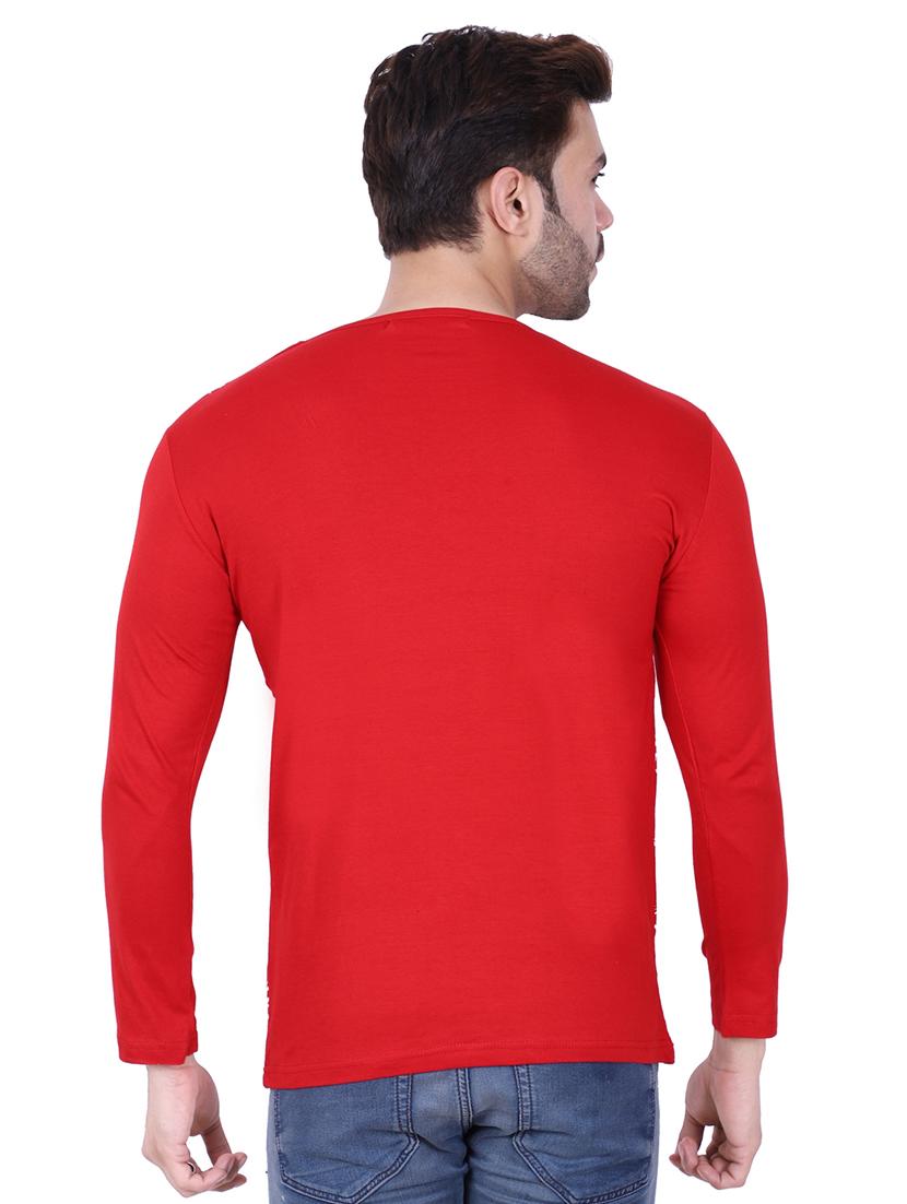 red front print t-shirt - 17009829 - Standard Image - 2
