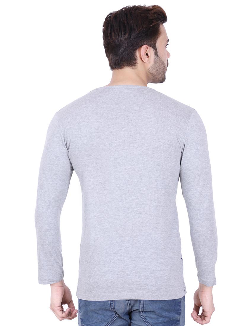 grey front print t-shirt - 17009831 - Standard Image - 2