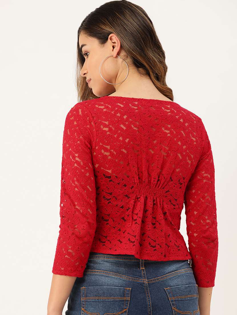 women lace detailed regular shrugs - 17010701 -  Standard Image - 2