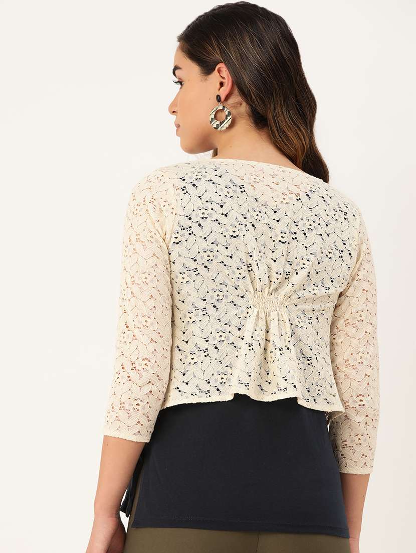 women lace detailed regular shrugs - 17010702 -  Standard Image - 2