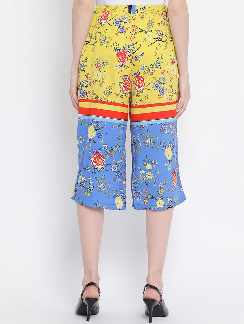 high rise floral culotte - 17011000 - Standard Image - 2