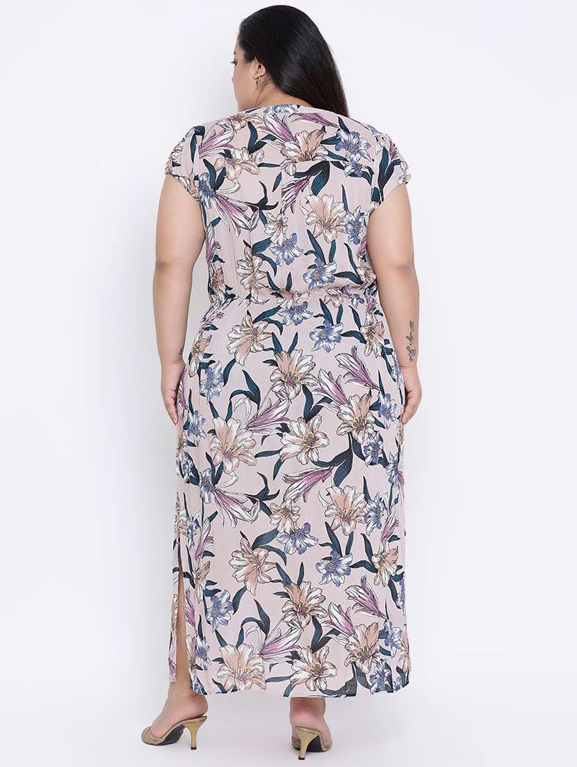 lavender floral maxi dress - 17011039 - Standard Image - 2