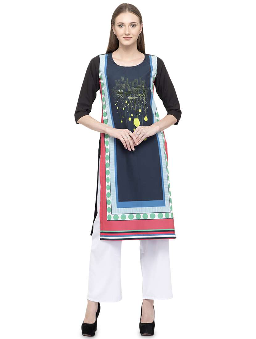 digital print straight kurta