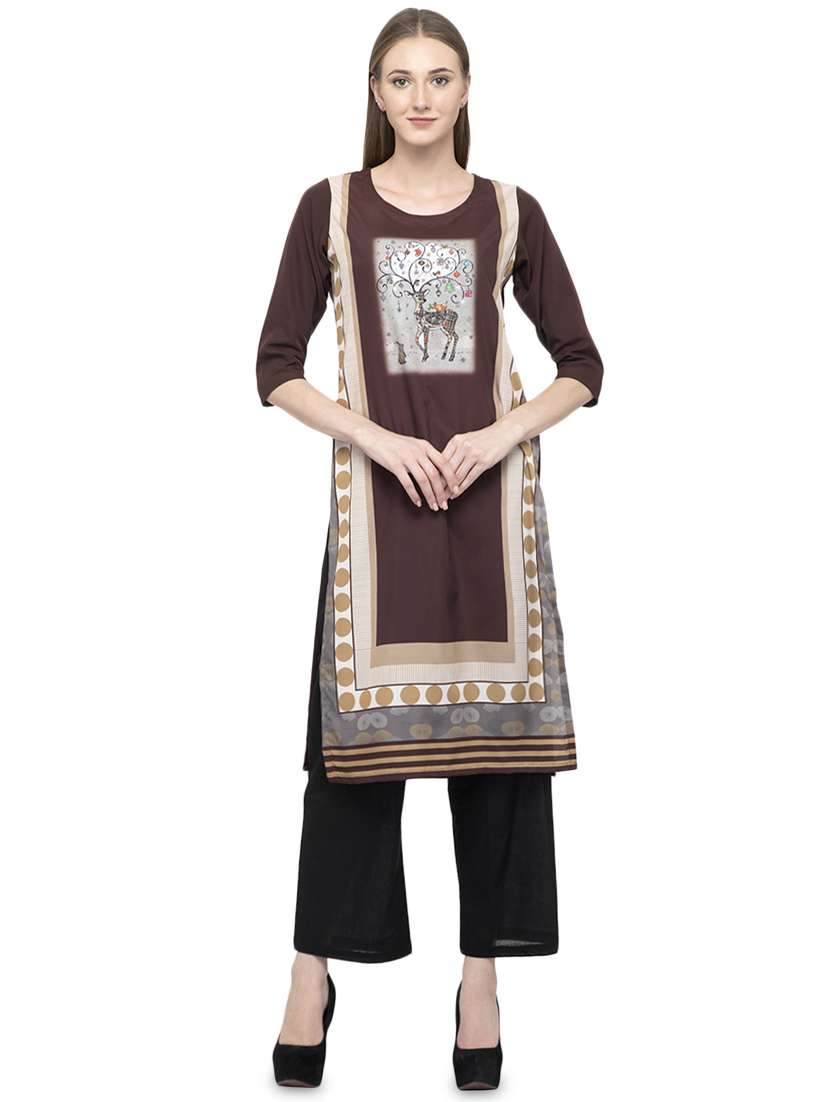 digital print straight kurta