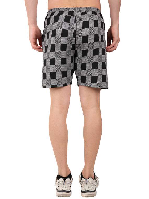 black checkered shorts - 17015658 - Standard Image - 2