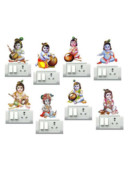 bal krishna  switch board sticker