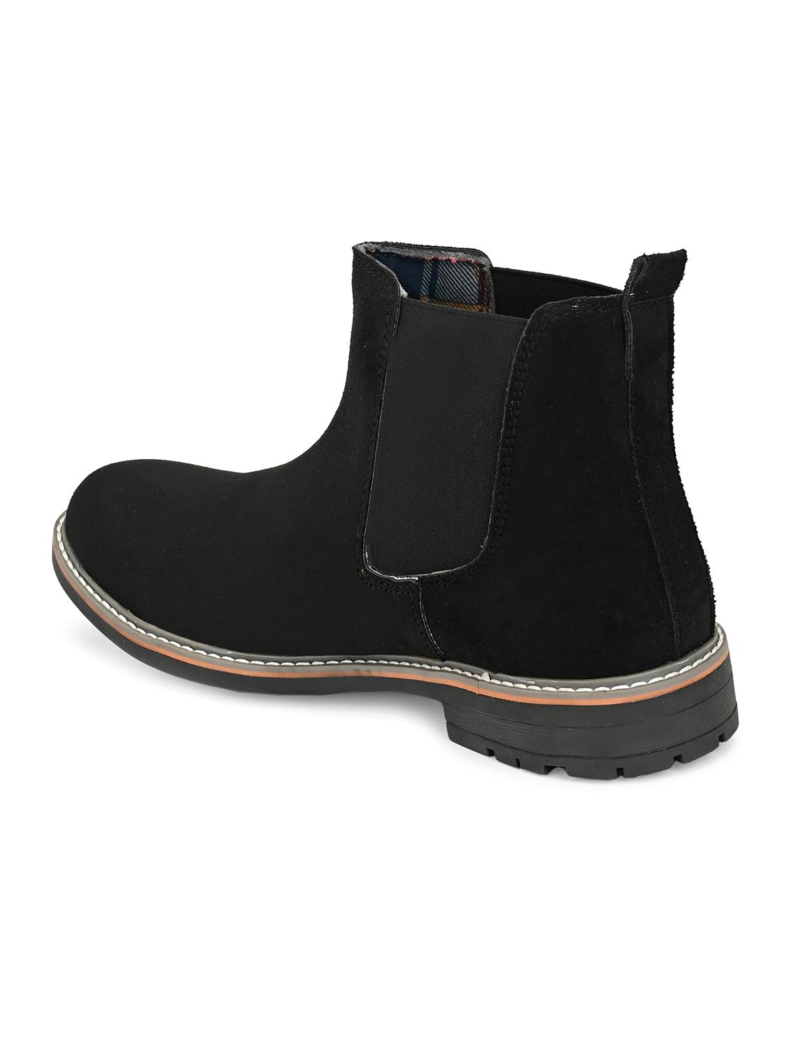 black slip on boots - 17016259 - Standard Image - 2