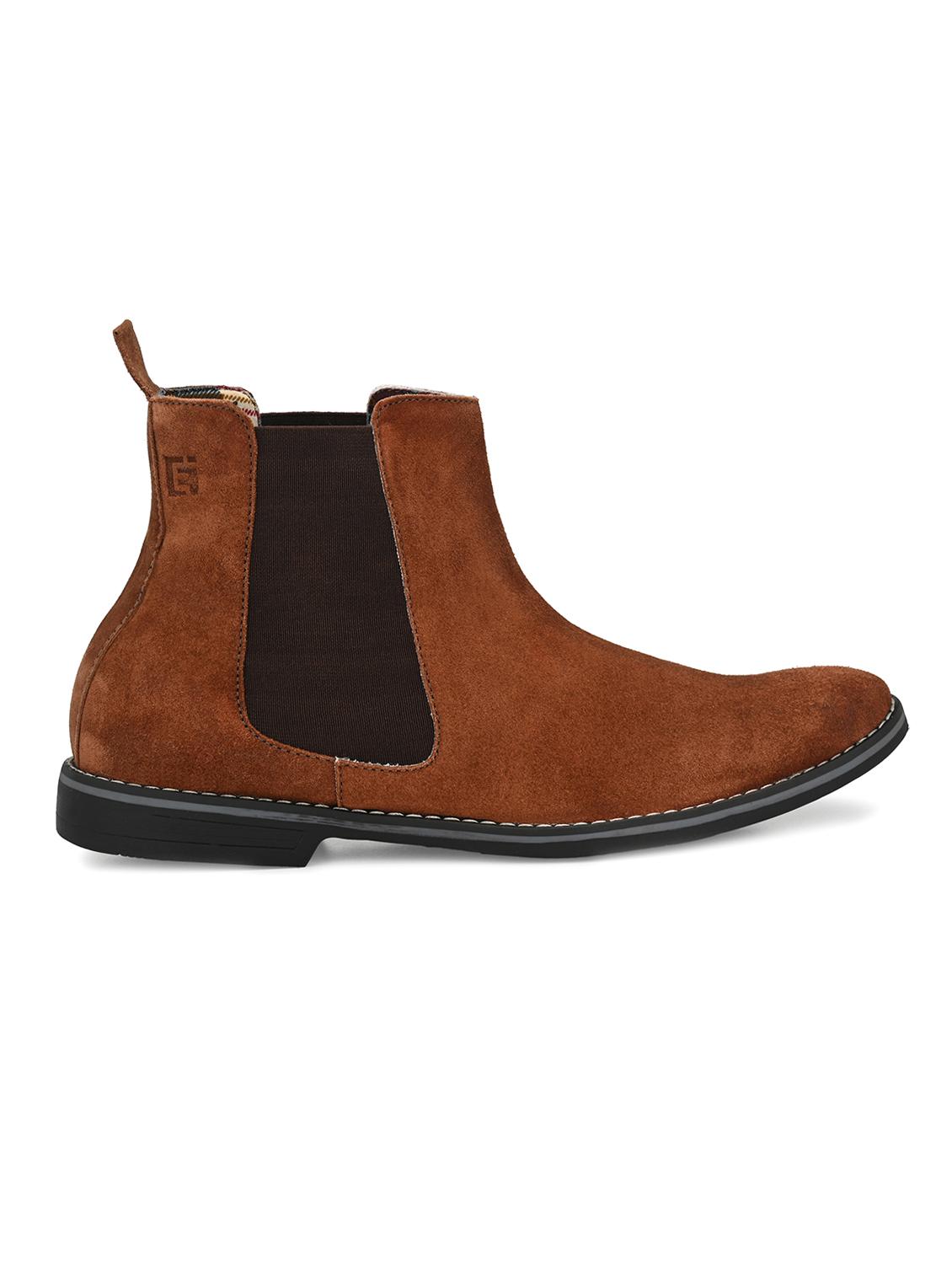 tan slip on boots - 17016269 - Standard Image - 2